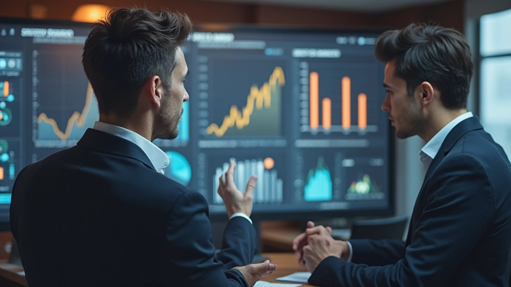Financial analysis dashboard showing performance metrics and KPI tracking for business planning
